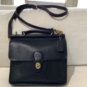 Coach vintage station bag 9927 Willis - Black leather